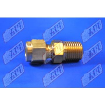 1/4" Tube Fitting x 1/4 MPT Brass | 1/4" Tube Fitting x 1/4 MPT Brass