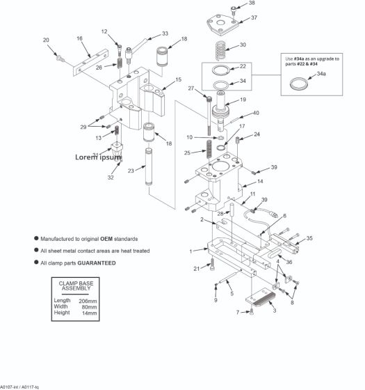 Replacement Parts For A0117-TQ